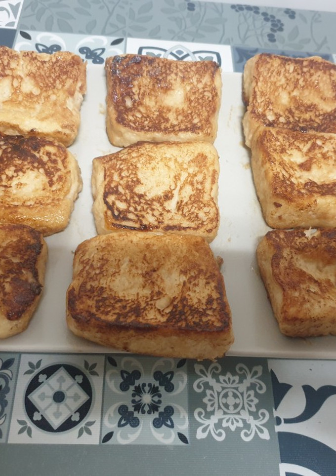 Una foto de Torrija sin freír