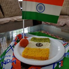 A picture of Tiranga chawal.