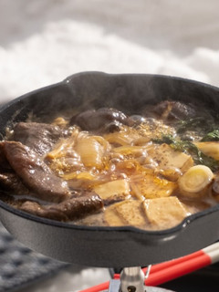 A picture of Sukiyaki ratio of warishita sauce.