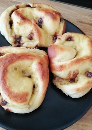 Une photo de Escargots pépites de chocolat sans lait