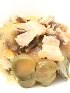 A picture of Stir Fry Char Choy With Pork Belly.