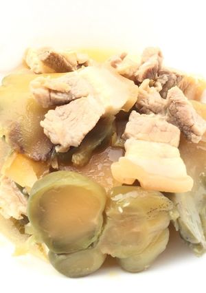 A picture of Stir Fry Char Choy With Pork Belly.