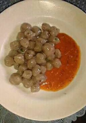 Foto resep Cilok saus kacang (tanpa daging)