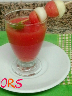 Una foto de Gazpacho de sandía ligerísimo