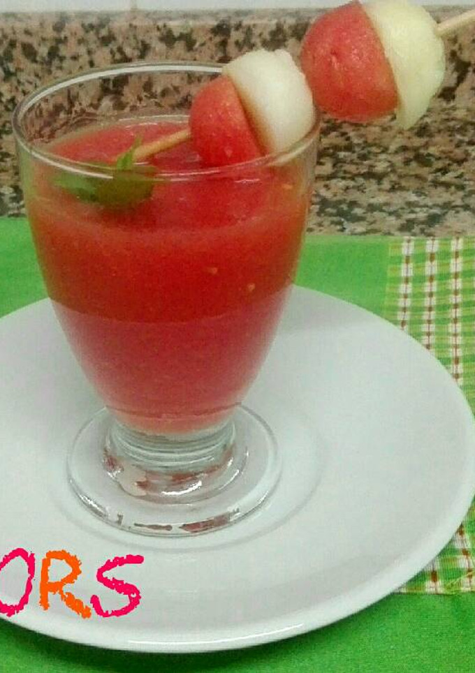 Una foto de Gazpacho de sandía ligerísimo
