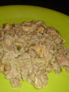 Una foto de Risotto de pollo