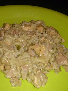 Una foto de Risotto de pollo