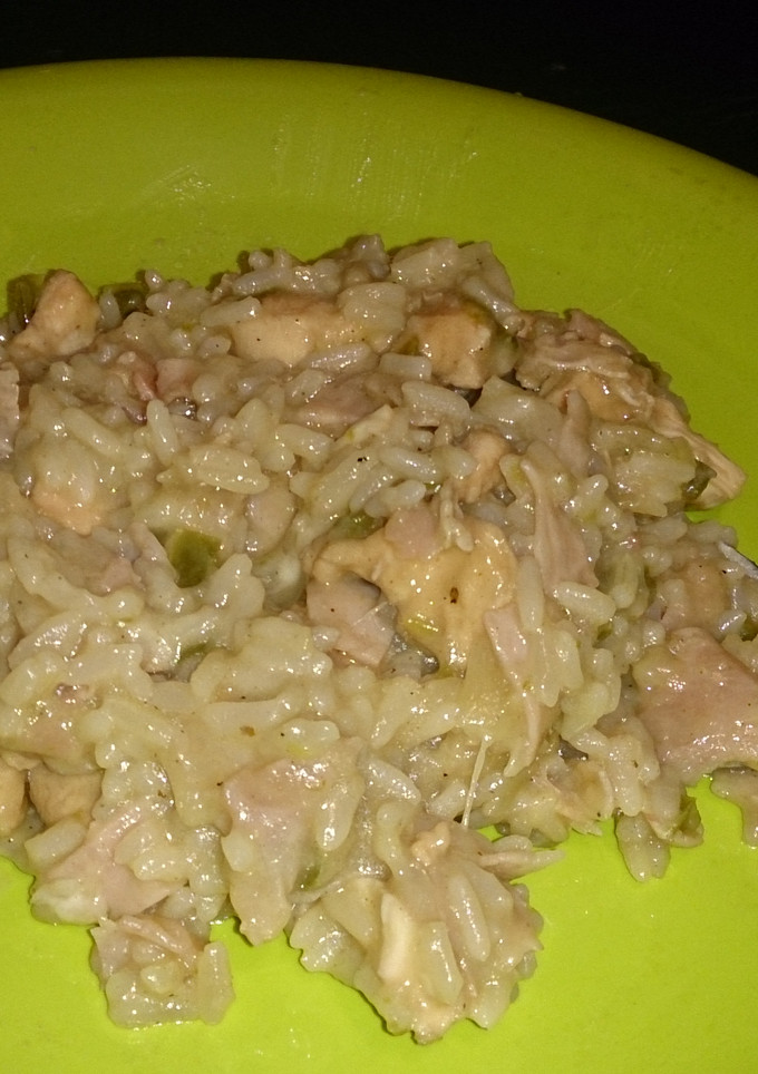 Una foto de Risotto de pollo