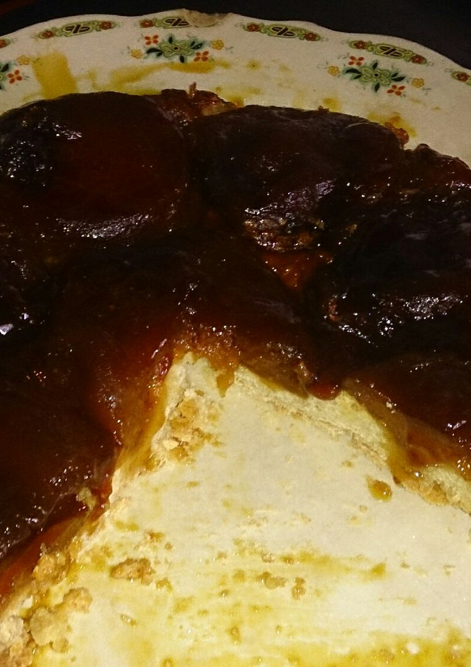 Una foto de Tarta invertida de manzanas