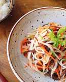 Củ cải xào tam sắc