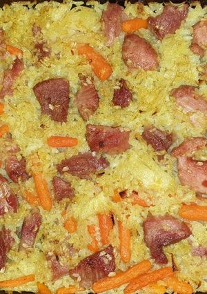 Foto principal de Arroz al horno con pavo y curry