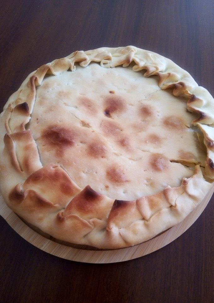 Una foto de Tarta caprese express para verano