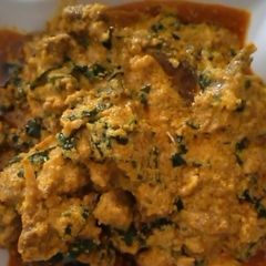 Egusi soup A picture of Egusi soup.