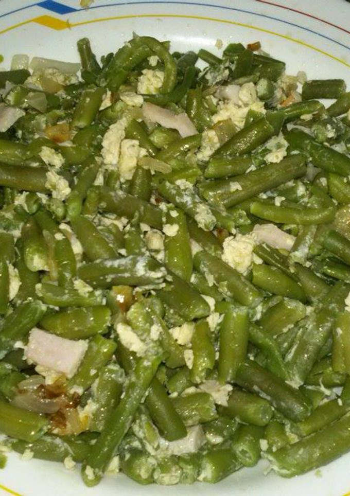Una foto de Revuelto de habichuelillas verdes