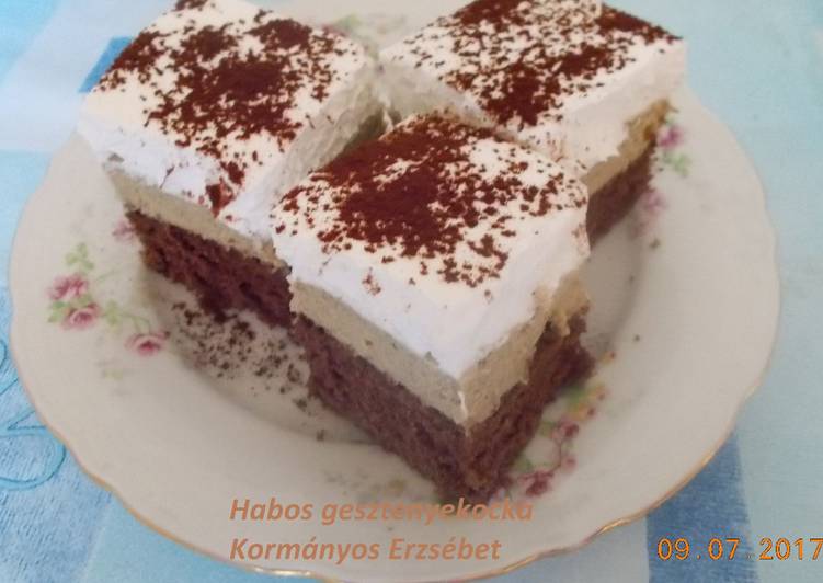 Habos gesztenyekocka