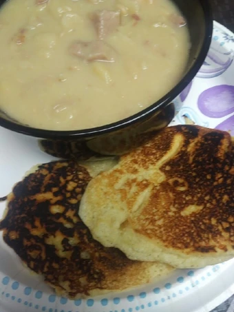 Recipe Fried Cornbread with Swiss the Awesome  Delicious