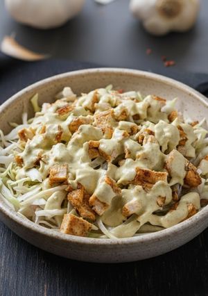 Foto principal de Ensalada de pollo con Salsa de yogurt y cilantro