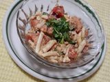 Ensalada de huevo rallado con jitomate