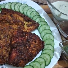 A picture of Fish with yogurt.