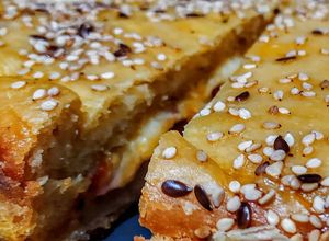 Una foto de PAN RELLENO Con🍅Tomate...!
