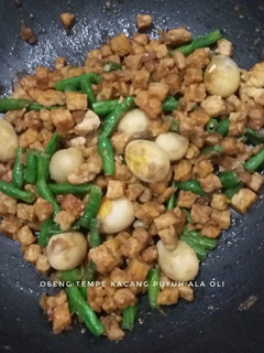 Foto resep Tumis Tempe Kacang Panjang Telur Puyuh
