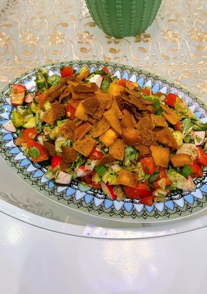 صورة لوصفة فتوش بالرجله