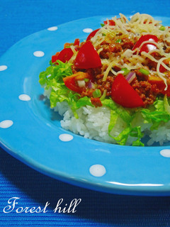 A picture of Authentic Taco Rice with Chili Powder.
