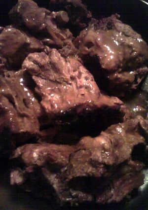 A picture of neckbones and gravy®.