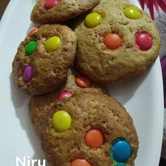 A picture of Eggless Gems Cookies.