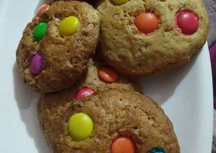 Eggless Gems Cookies