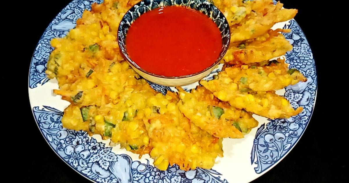 Resep Bakwan Jagung Super Enak Dan Wangi Plus Sambal Home Made Mudah dan Praktis Dihidangkan