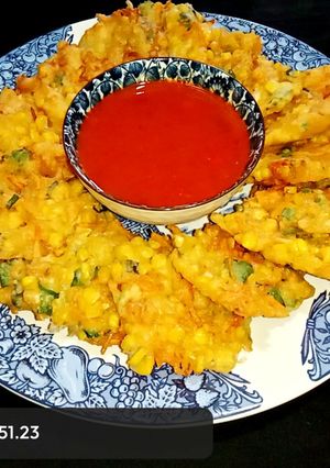 Foto resep Bakwan Jagung Super Enak dan Wangi Plus Sambal Home Made