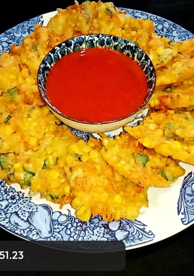 Foto resep Bakwan Jagung Super Enak dan Wangi Plus Sambal Home Made