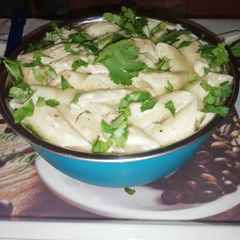 A picture of White sauce pasta.