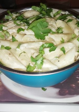 A picture of White sauce pasta.