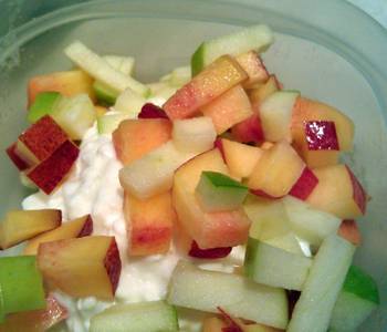 Without Fail Making Recipe Cottage cheese and fruit cup Home Style
