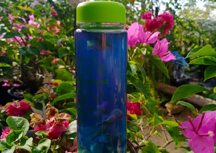 Cara Memasak Infused Water Bunga Telang Jahe yang Bisa Manjain Lidah