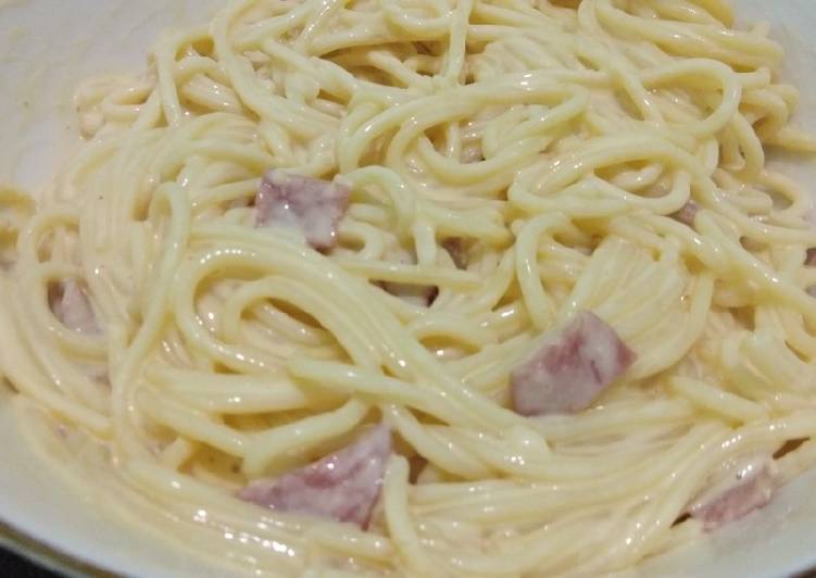 Resep Spaghetti carbonara oleh Wian - Cookpad