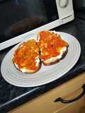 Red & Ricotta Toasted Flatbread
