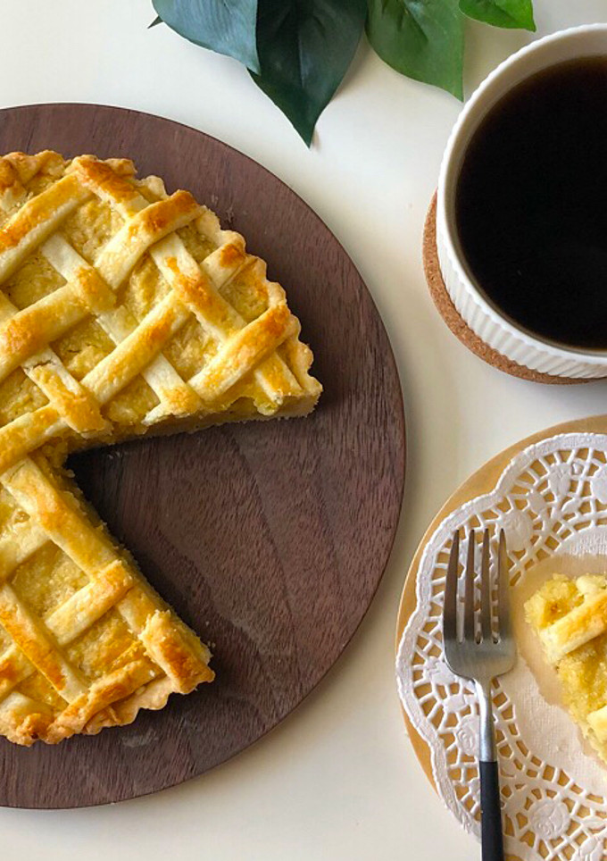 Foto resep Pie ubi menu favorit cewek2 di kafe korea. Resep & bahan gampang