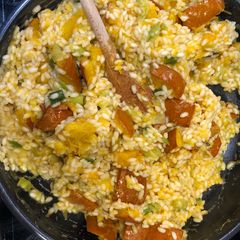 A picture of Pumpkin risotto 🎃.