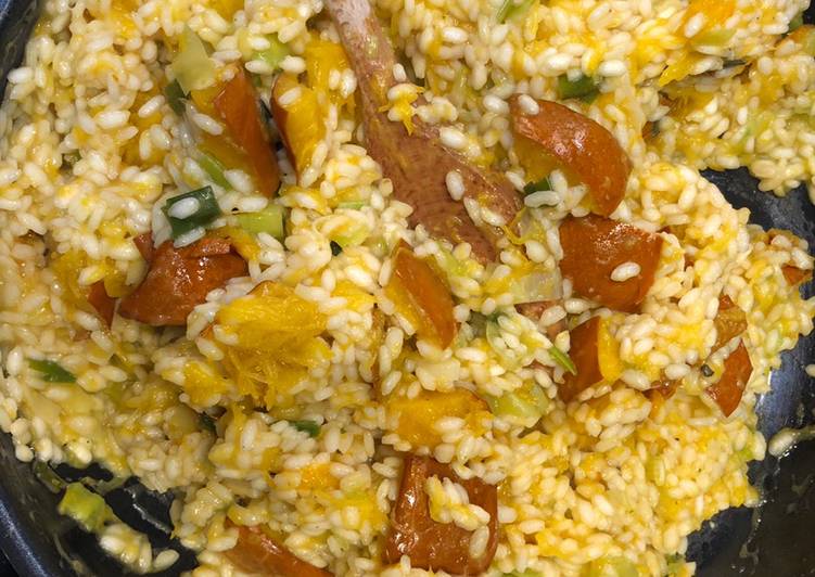 Steps to Prepare Any-night-of-the-week Pumpkin risotto 🎃