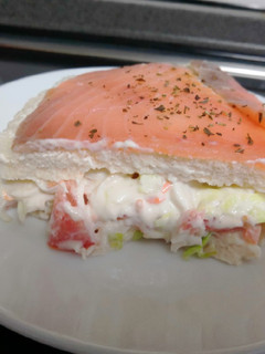 Una foto de Tarta de salmón
