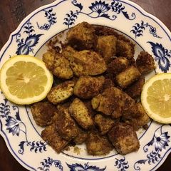 A picture of California Farm Scallop Feast: Tofu Scallops.