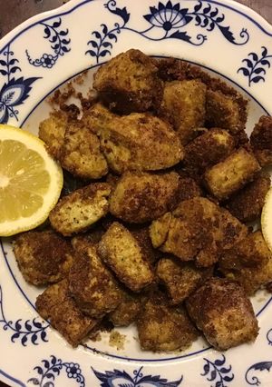 A picture of California Farm Scallop Feast: Tofu Scallops.