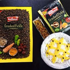 A picture of Masoor Achari daal with rice.