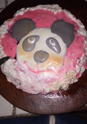 Una foto de Torta oso panda!!!🐼🐼🐼