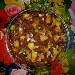 A picture of Memani chanachaat.