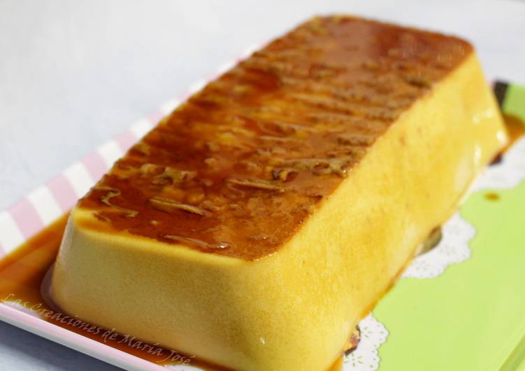 Flan de Turrón del blando, en la Monsieur cuisine