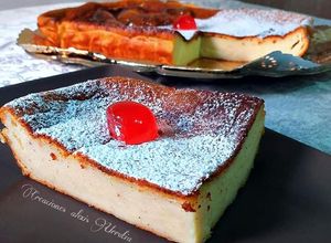 Una foto de Tarta de yogurt griego con toque de Canela y macis